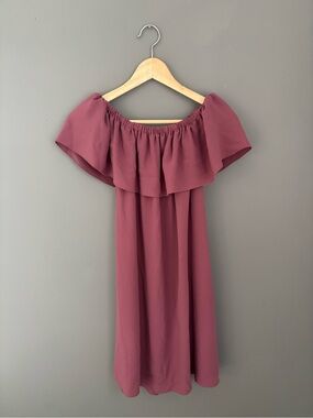 Aritzia Wilfred Off Shoulder
Neuchatel Dress | Mauve | XXS
